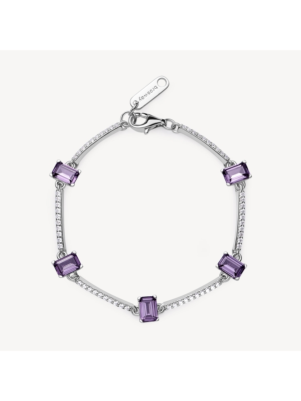 Acquista ora bracciale baguette e fascia di zirconi su elefantebianco.jewelry