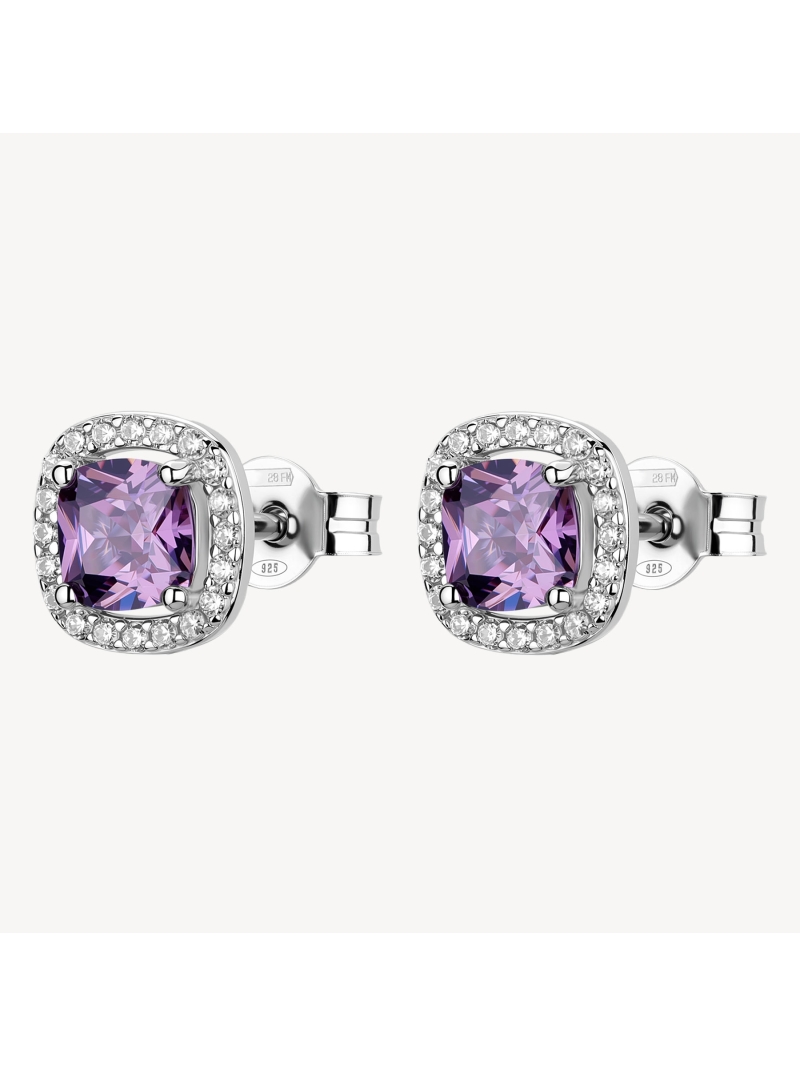Acquista ora orecchini quadrato zirconato su elefantebianco.jewelry