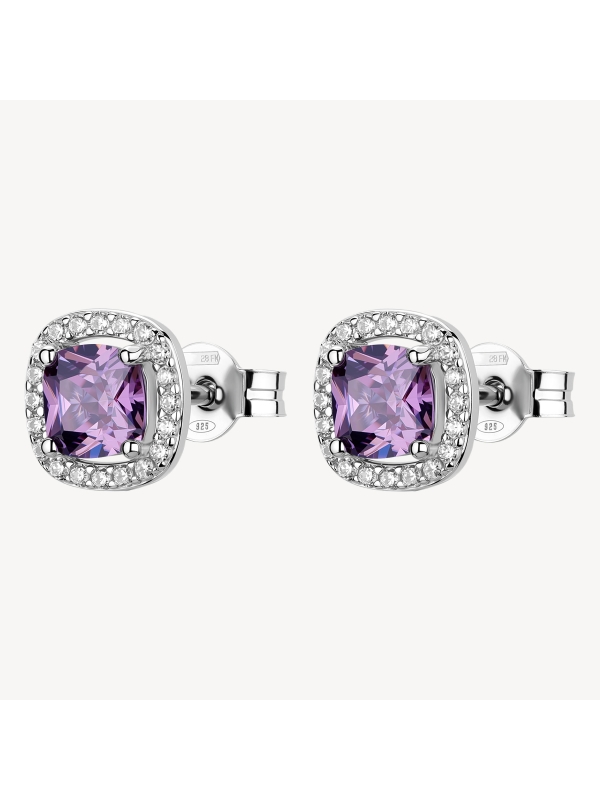 Acquista ora orecchini quadrato zirconato su elefantebianco.jewelry