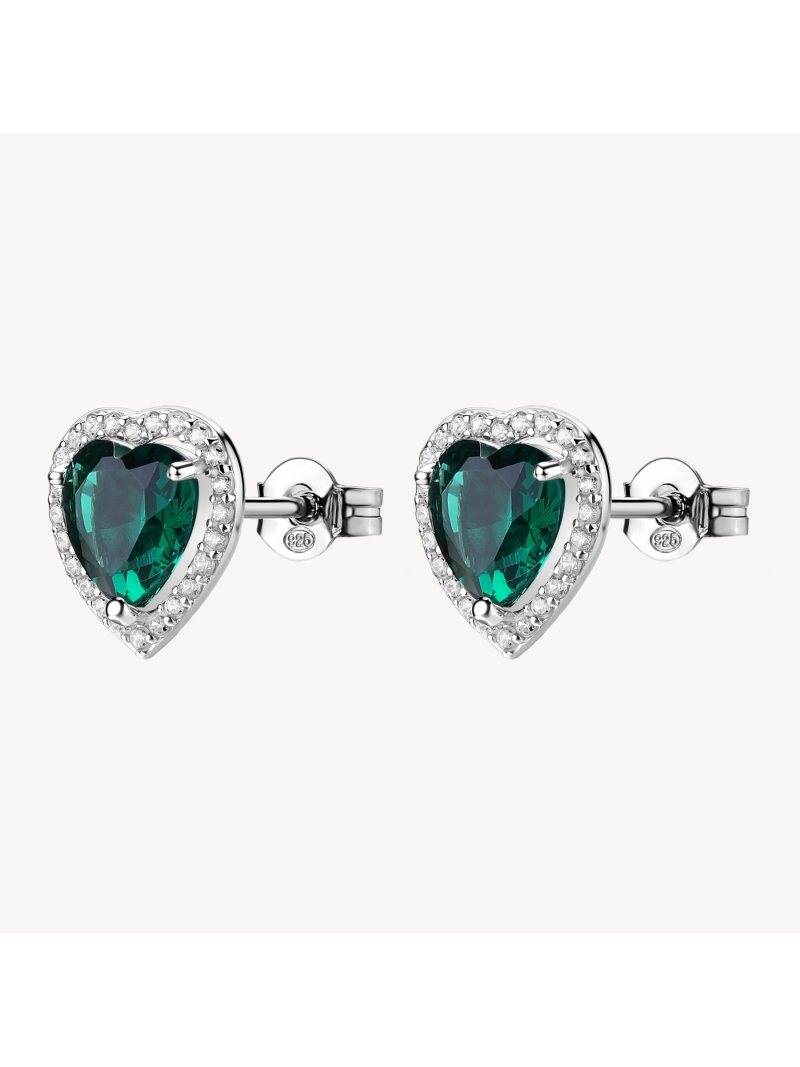 Acquista ora orecchini cuore zirconato su elefantebianco.jewelry