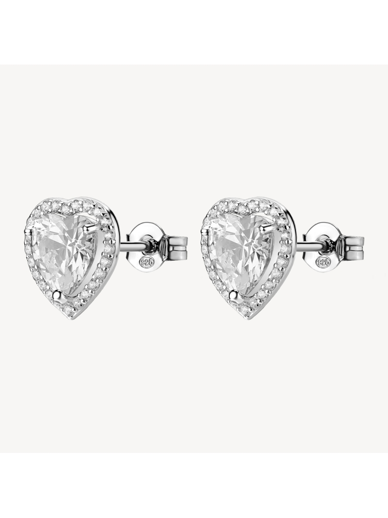 Acquista ora orecchini cuore zirconato su elefantebianco.jewelry