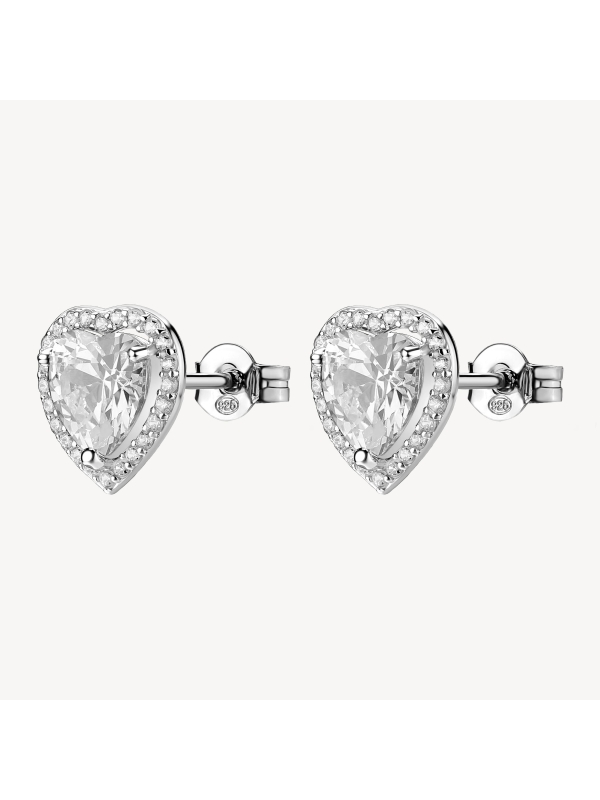 Acquista ora orecchini cuore zirconato su elefantebianco.jewelry