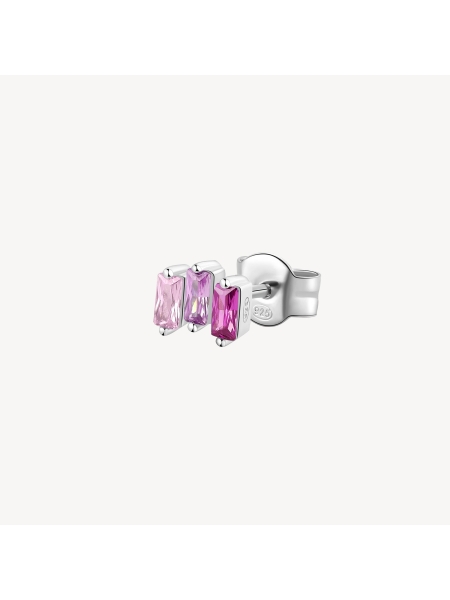 Acquista ora orecchini tre baguette sfumature di rosa su elefantebianco.jewelry
