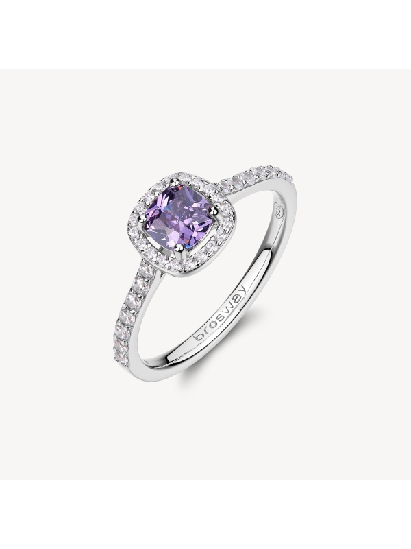 Acquista ora anello quadrato zirconato su elefantebianco.jewelry