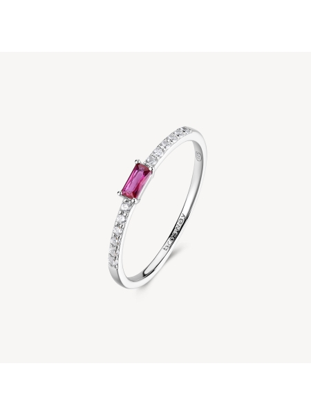 Acquista ora anello baguette centrale su elefantebianco.jewelry