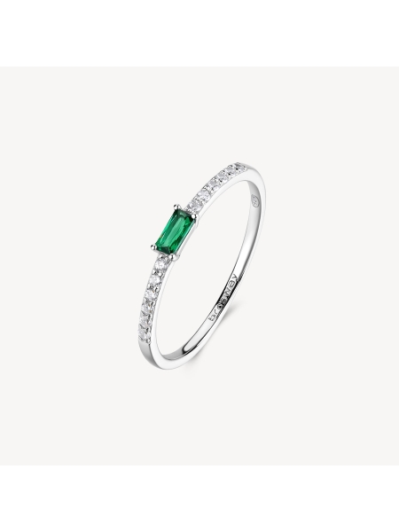 Acquista ora anello baguette centrale su elefantebianco.jewelry 2