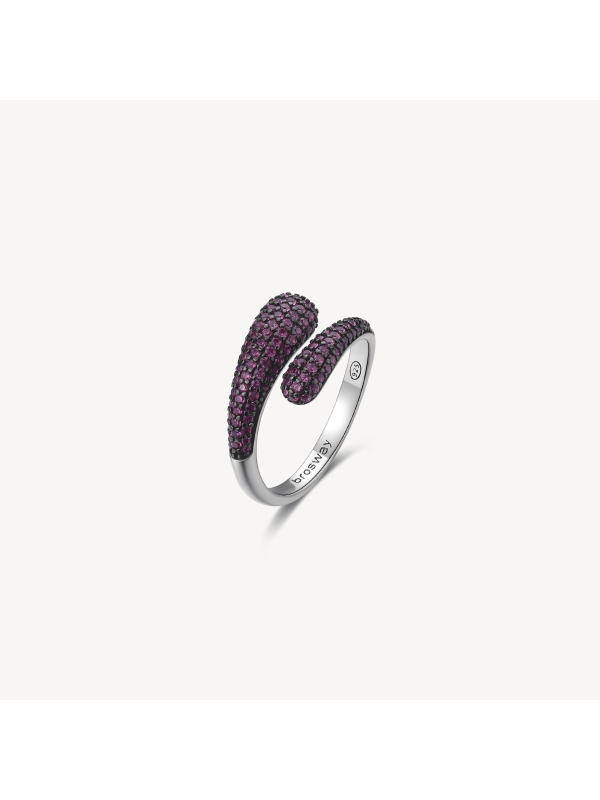 Acquista ora anello due gocce zirconate su elefantebianco.jewelry