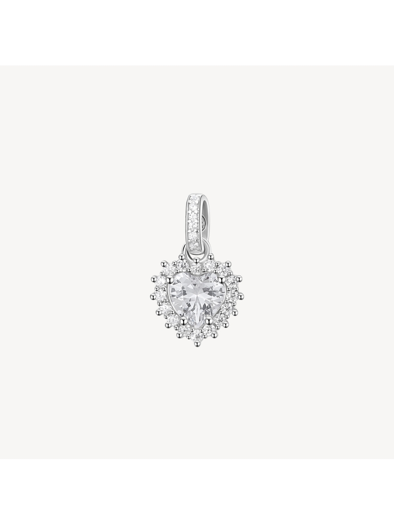 Acquista ora ciondolo cuore zirconato piccolo su elefantebianco.jewelry