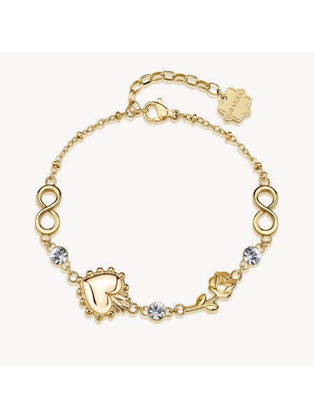 Acquista ora bracciale cuore sacro rosa e infinito su elefantebianco.jewelry 2