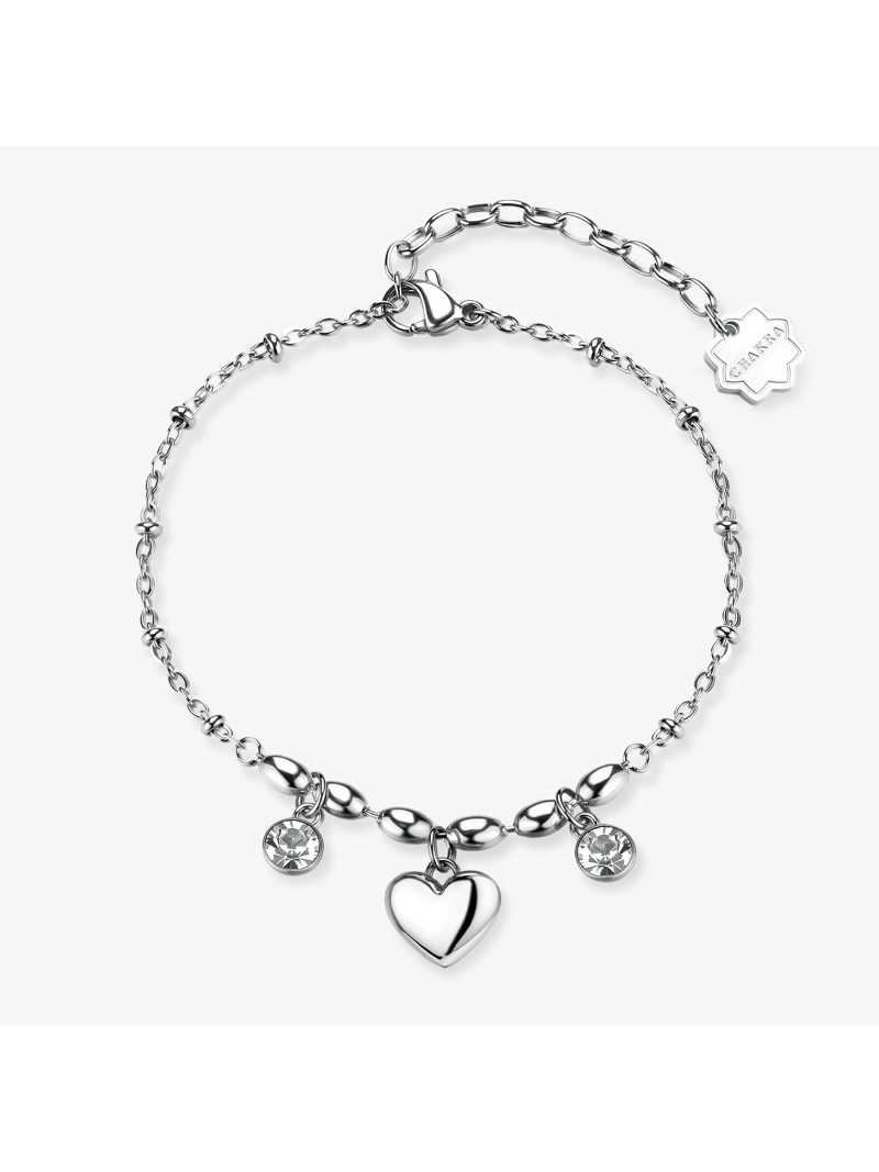 Acquista ora bracciale cuore e zirconi su elefantebianco.jewelry