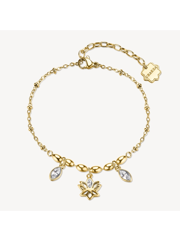 Acquista ora bracciale fiore e zirconi su elefantebianco.jewelry