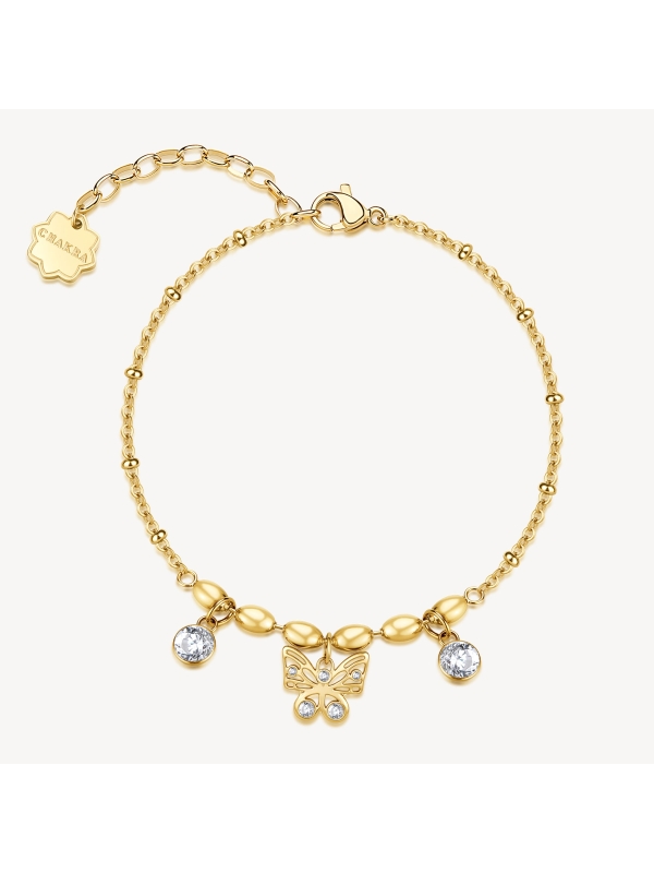 Acquista ora bracciale farfalla e zirconi su elefantebianco.jewelry