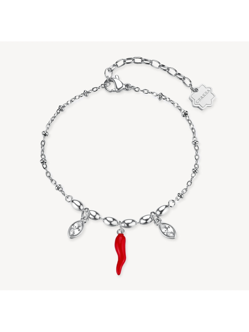 Acquista ora bracciale corno e zirconi su elefantebianco.jewelry