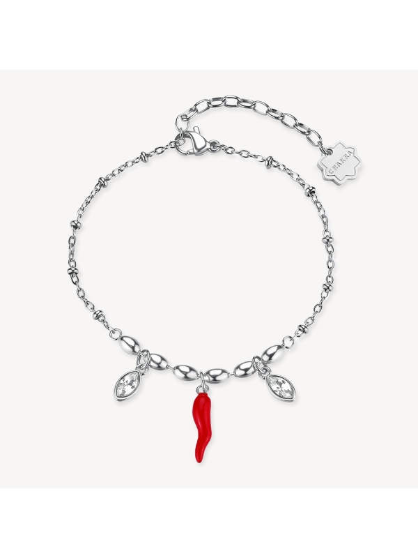 Acquista ora bracciale corno e zirconi su elefantebianco.jewelry