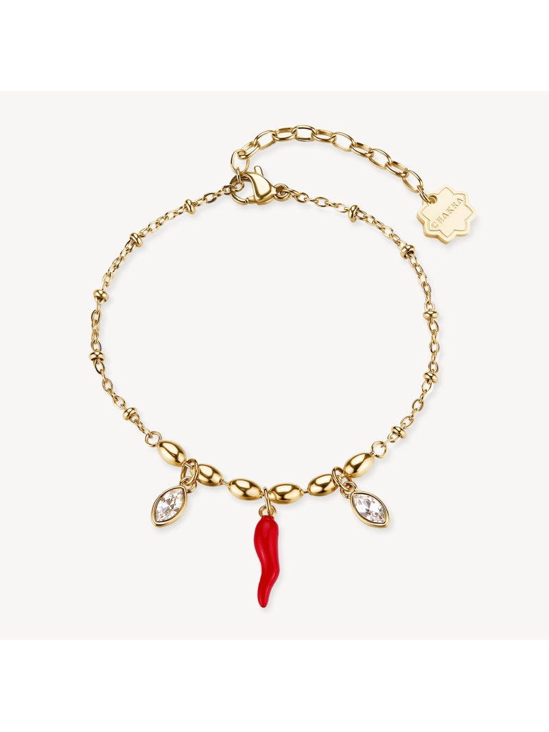 Acquista ora bracciale corno e zirconi su elefantebianco.jewelry