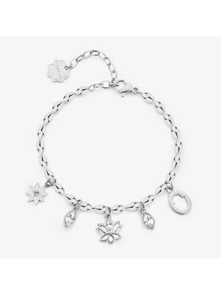 Acquista ora bracciale fiore stella polare e mano di fatima su elefantebianco.jewelry