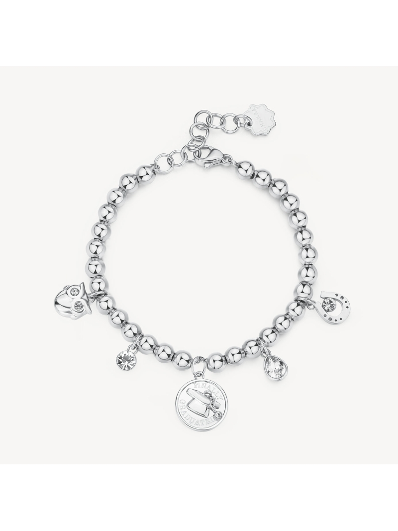 Acquista ora bracciale portafortuna laurea su elefantebianco.jewelry