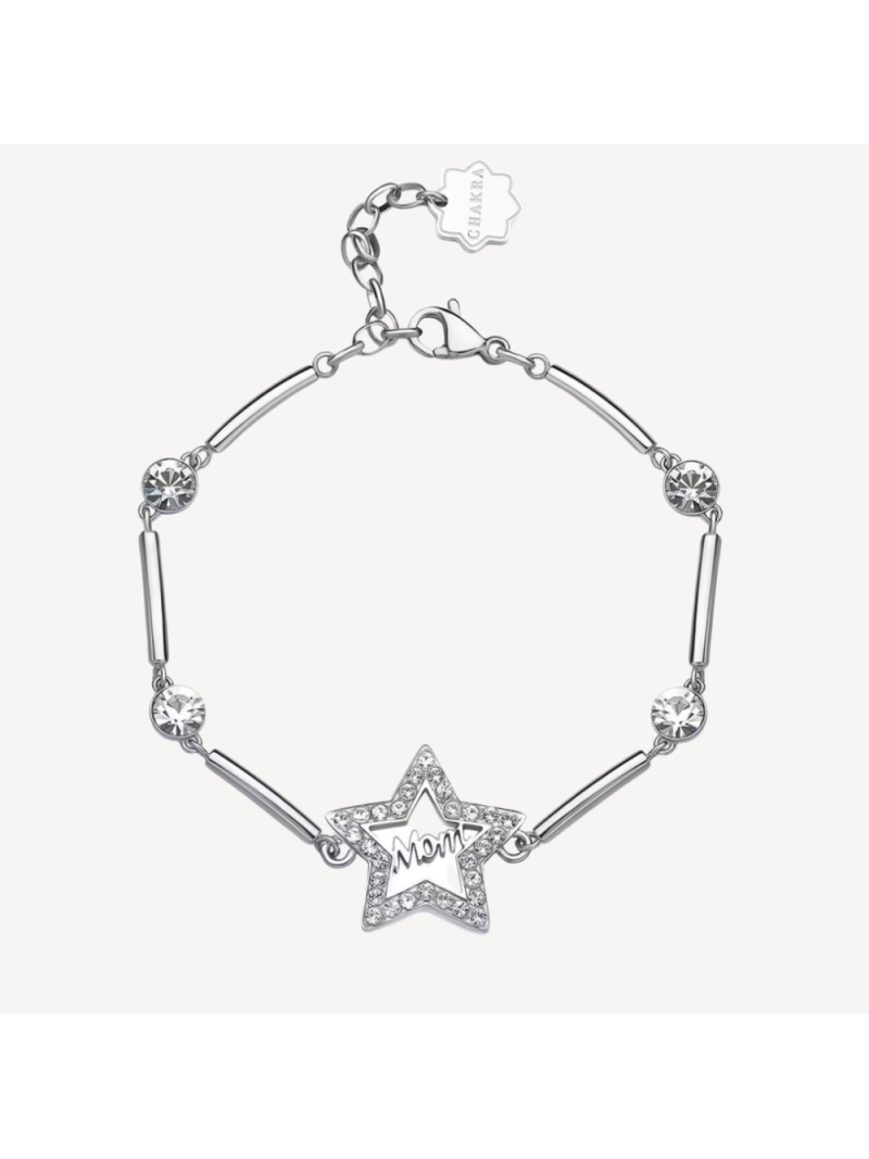 Acquista ora bracciale mom stella zirconata su elefantebianco.jewelry