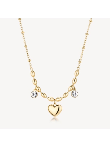 Acquista ora collana cuore e zirconi su elefantebianco.jewelry
