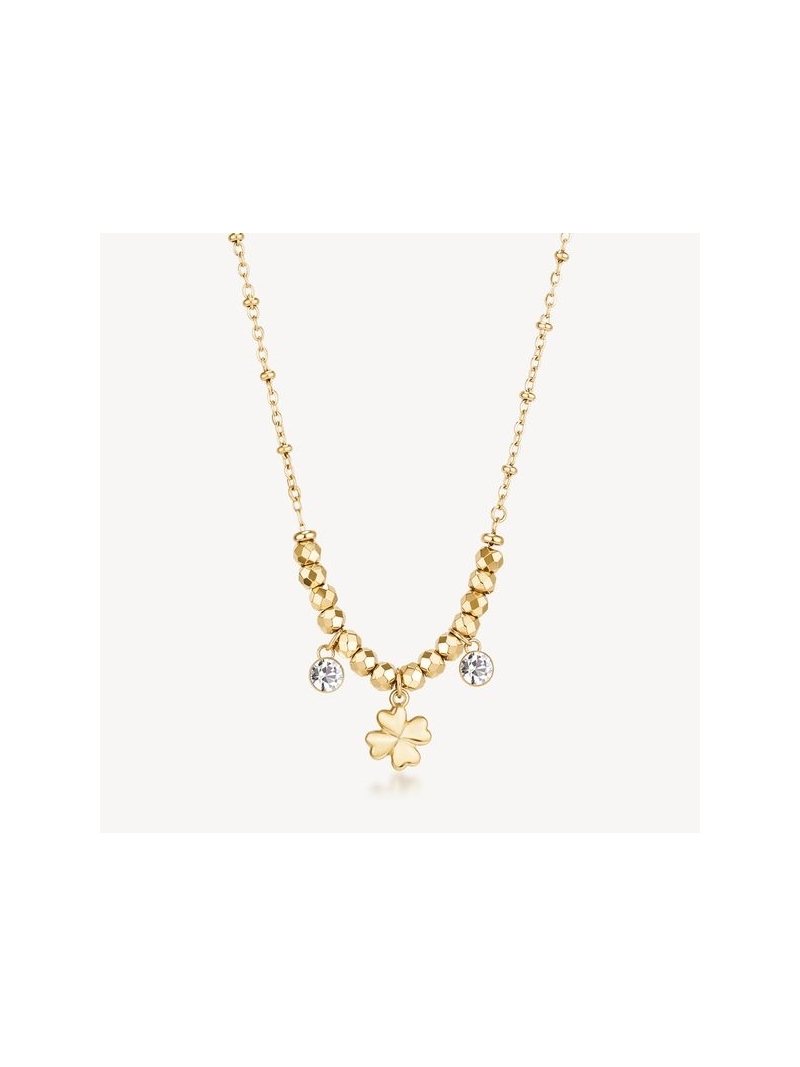 Acquista ora collana quadrifoglio con zirconi su elefantebianco.jewelry