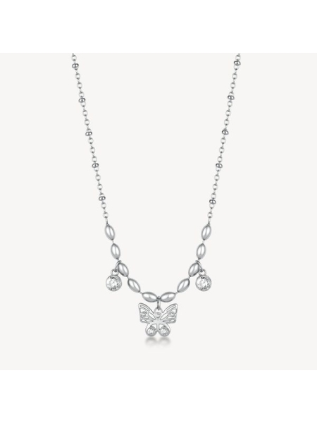 Acquista ora collana farfalla con zircone su elefantebianco.jewelry