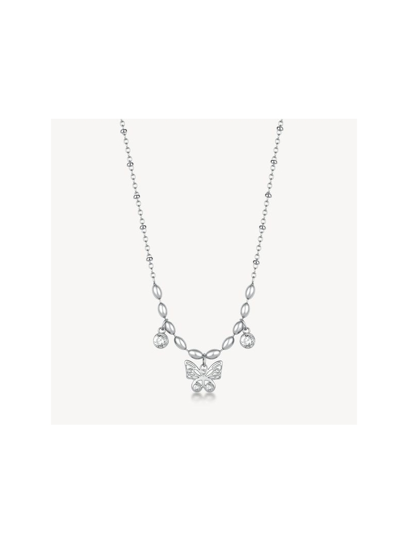 Acquista ora collana farfalla con zircone su elefantebianco.jewelry
