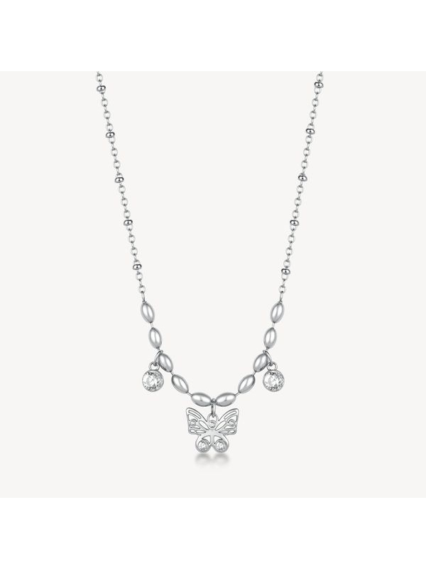 Acquista ora collana farfalla con zircone su elefantebianco.jewelry
