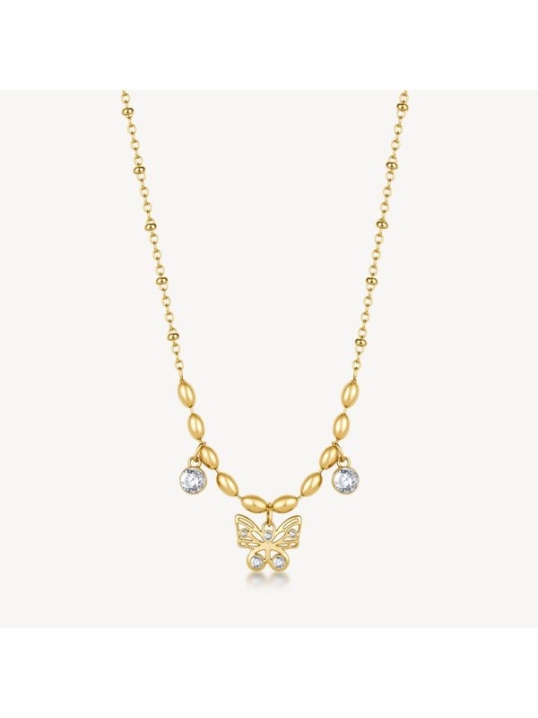 Acquista ora collana farfalla con zircone su elefantebianco.jewelry