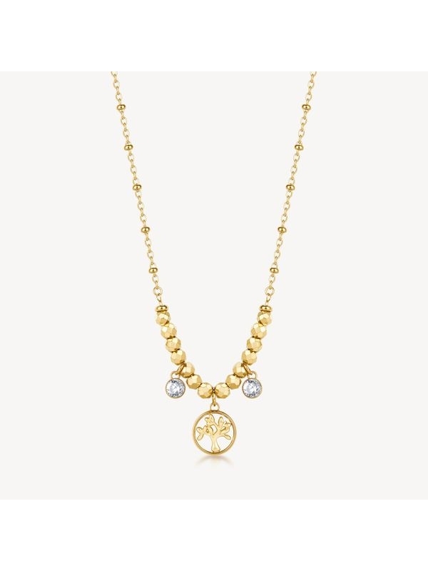 Acquista ora collana albero della vita con zirconi su elefantebianco.jewelry