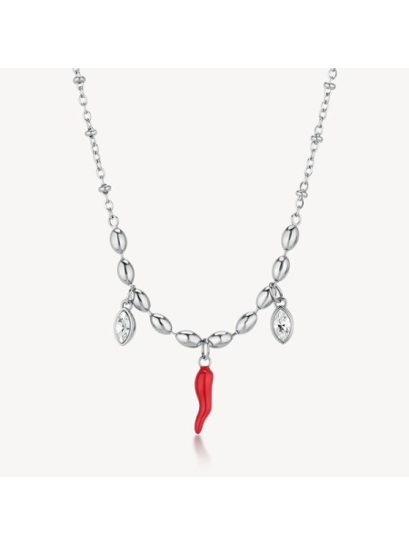Acquista ora collana corno con zirconi su elefantebianco.jewelry