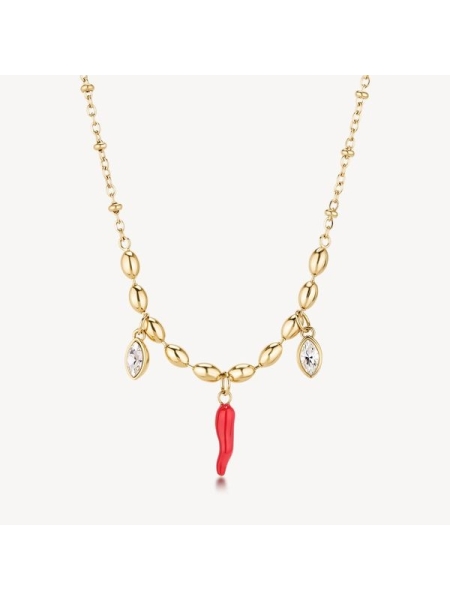Acquista ora collana corno con zirconi su elefantebianco.jewelry 2