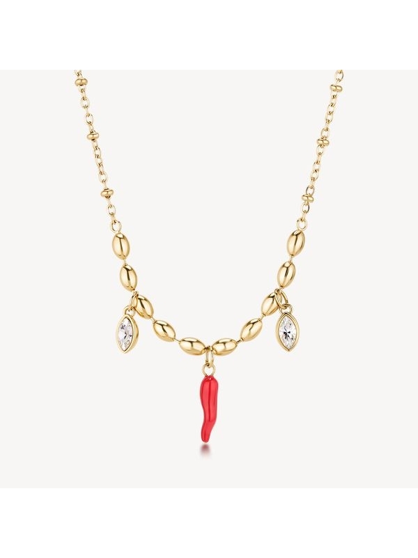 Acquista ora collana corno con zirconi su elefantebianco.jewelry