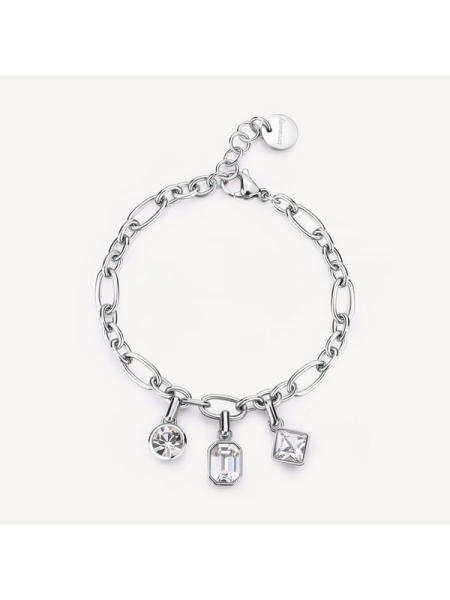 Acquista ora bracciale catena con punti luce geometrici su elefantebianco.jewelry