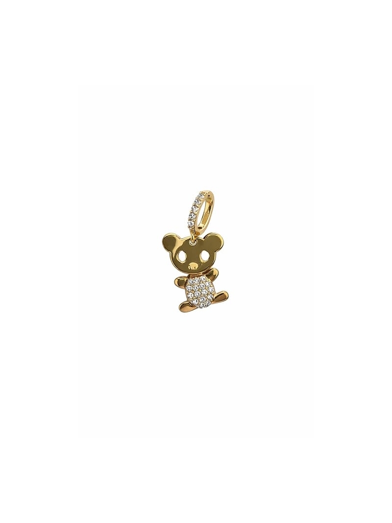 Acquista ora ciondolo orsetto zirconato su elefantebianco.jewelry