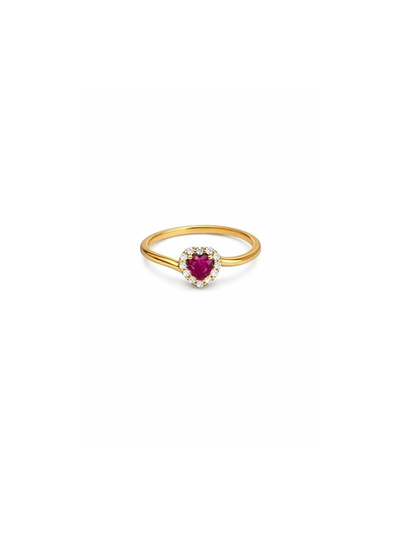 Acquista ora anello cuore zirconato oro 9kt su elefantebianco.jewelry