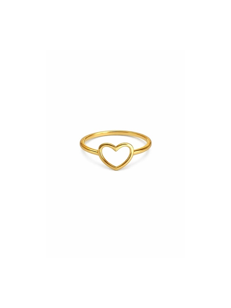 Acquista ora anello cuore vuoto oro 9kt su elefantebianco.jewelry