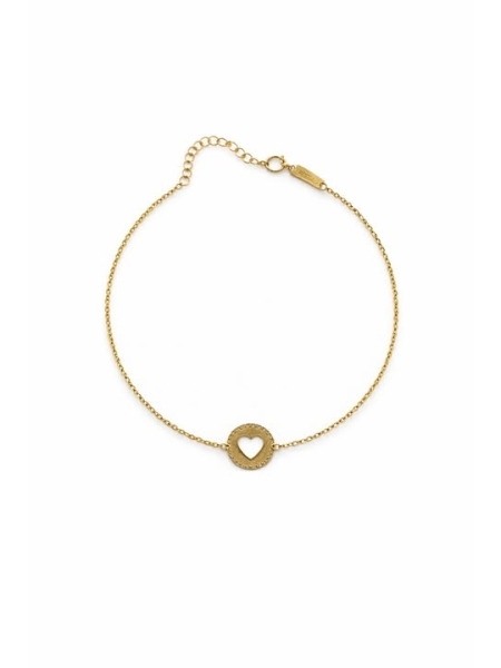 Acquista ora bracciale cuore vuoto oro 9kt su elefantebianco.jewelry