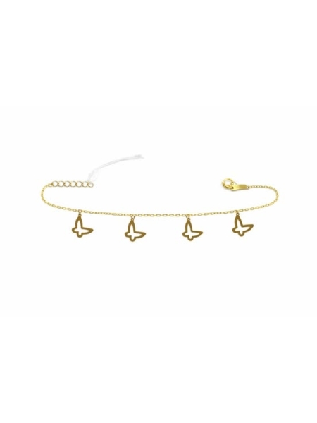 Acquista ora bracciale farfalle oro 9kt su elefantebianco.jewelry