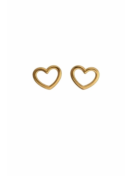 Acquista ora orecchini cuore vuoto oro 9kt su elefantebianco.jewelry