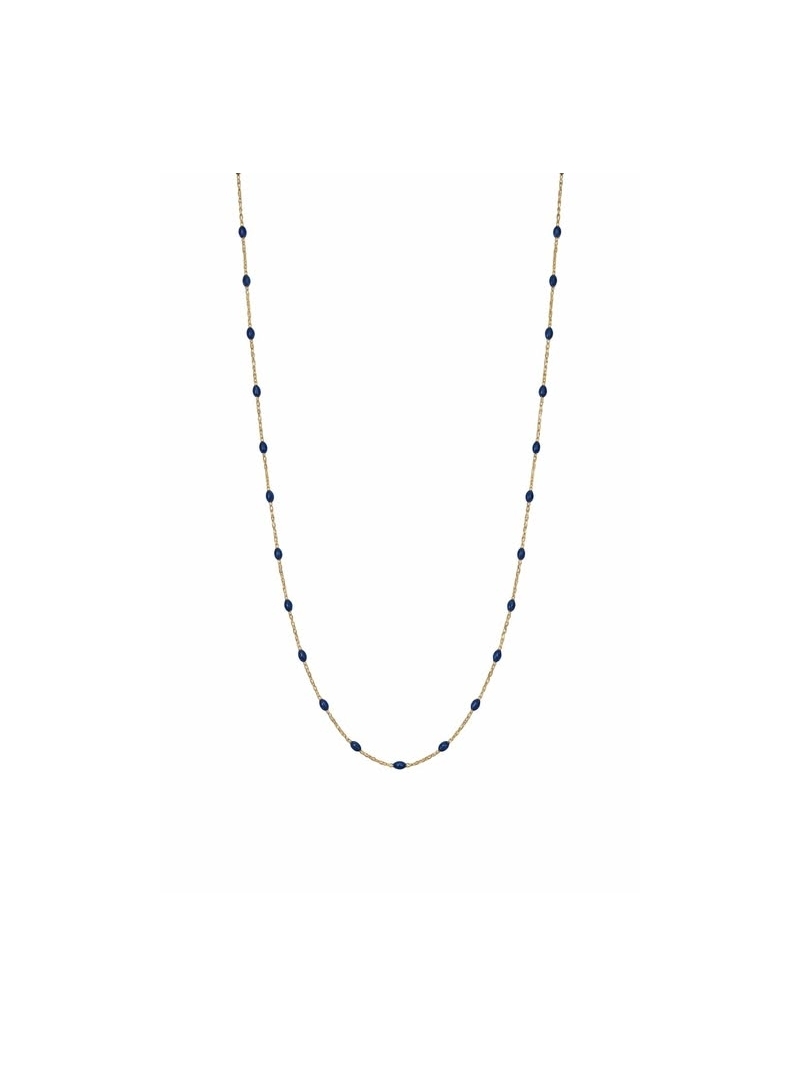 Acquista ora collana pallini blu girocollo oro 9kt su elefantebianco.jewelry