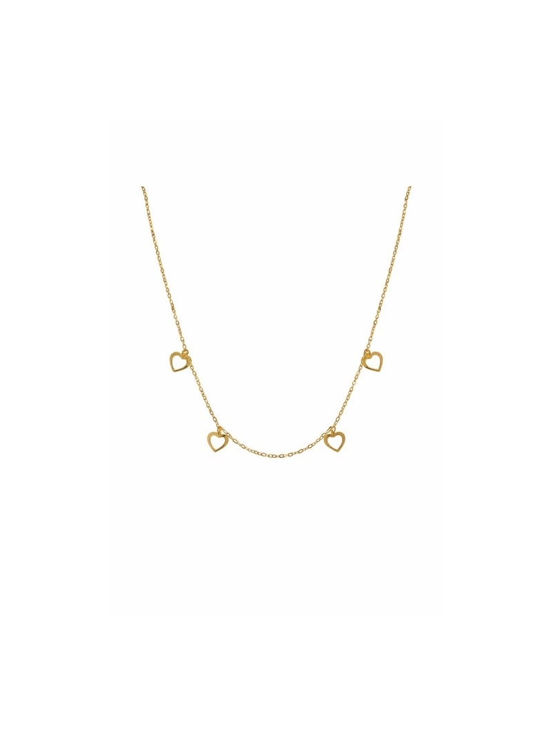 Acquista ora collana cuoricini oro 9kt su elefantebianco.jewelry