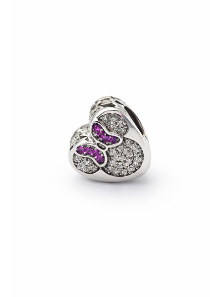 Acquista ora charm minnie zirconato su elefantebianco.jewelry