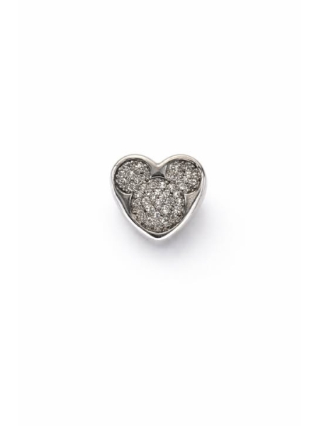Acquista ora charm cuore con minnie zirconato su elefantebianco.jewelry