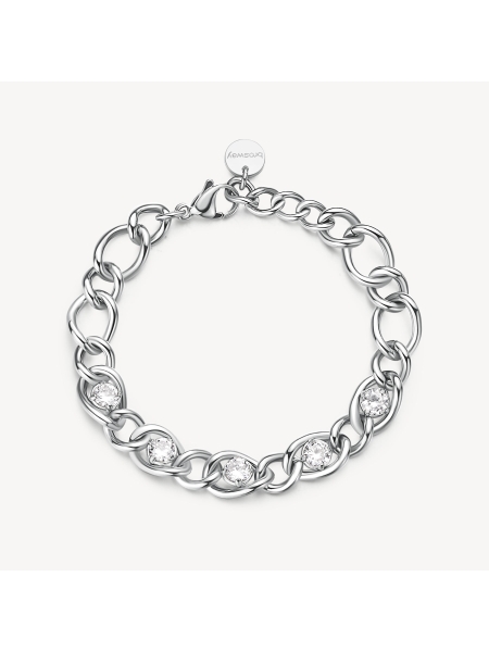 Acquista ora bracciale catena e zirconi su elefantebianco.jewelry
