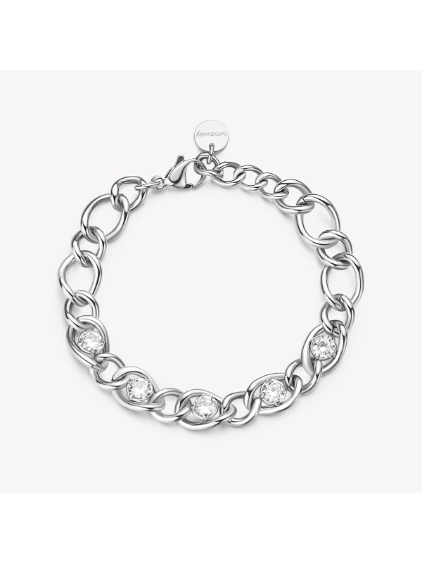 Acquista ora bracciale catena e zirconi su elefantebianco.jewelry