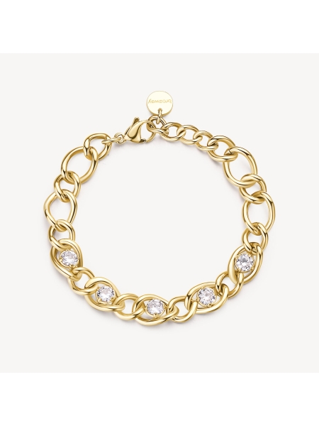 Acquista ora bracciale catena e zirconi su elefantebianco.jewelry 2