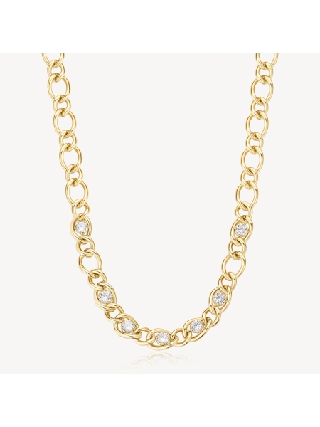 Acquista ora collana catena con zirconi su elefantebianco.jewelry 2