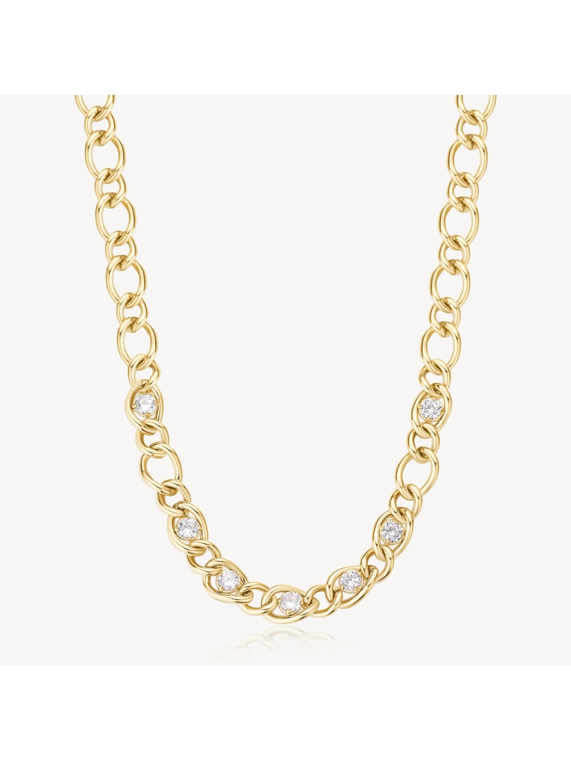Acquista ora collana catena con zirconi su elefantebianco.jewelry