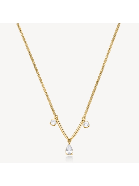 Acquista ora collana goccia con punti luce su elefantebianco.jewelry