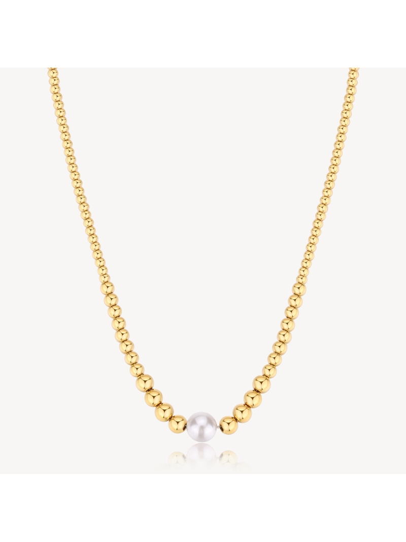 Acquista ora collana pallinata con perla su elefantebianco.jewelry
